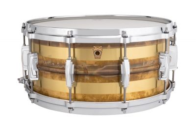 Ludwig 6.5x14 Striped Bronze With Imperial Lugs - LB552RS